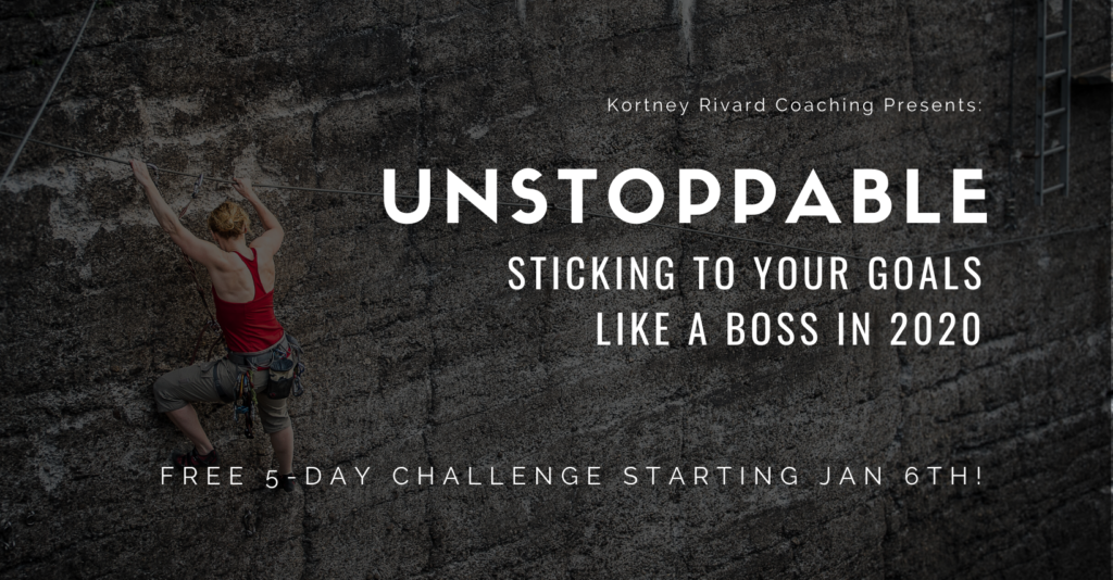 unstoppable goal setter challenge starting January 6
