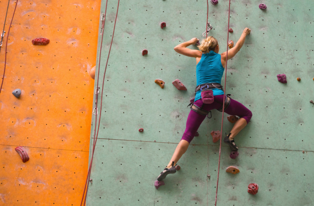 rock climber resilience and perseverance