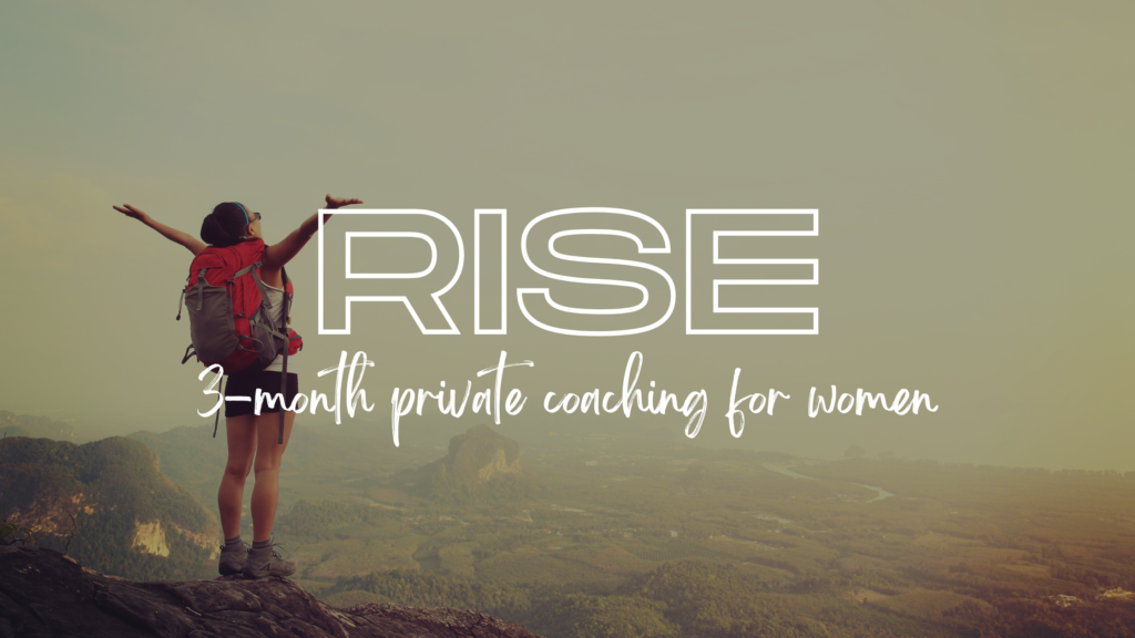 rise private coaching for women rebuilding their lives after a divorce or breakup
